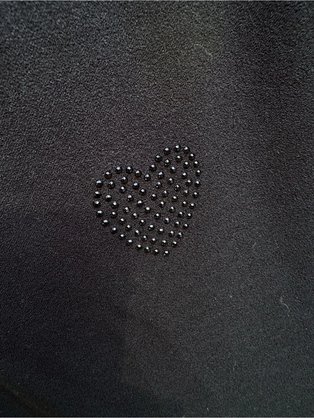 Planet Gold Black Mini Bodycon Dress with Heart Studs